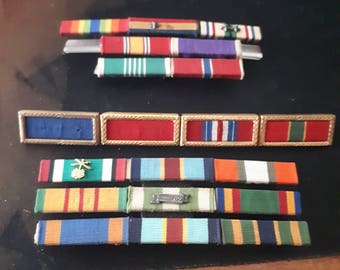 Vietnam Veteran's Bracelet With All Three Service Ribbons