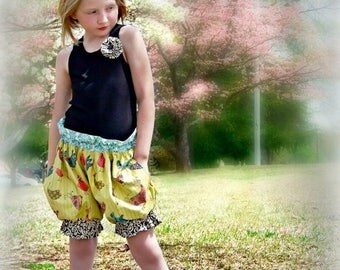 SALE How To Make Puffer Shorts Sewing Pattern 3 months -16 girls PDF Instant
