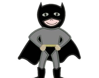 SALE 65% OFF Applique Batman Super Hero Superhero Machine Embroidery Designs - 4x4 and 5x7 - Instant Download Sale