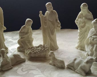 Porcelain Nativity | Etsy