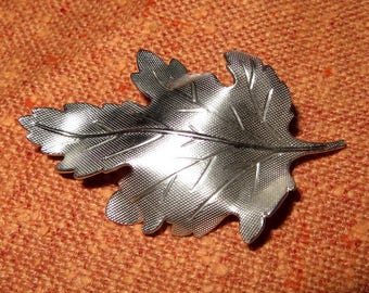 Carl Art Oak Leaf Sterling Silver 925 Brooch Pin
