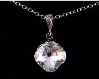ON SALE Bridal Necklace Set of 6 Crystal and Rhinestone Wedding Necklace Margot