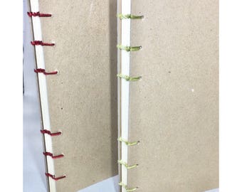 Blank Coptic Bound Journal Ivory Paper