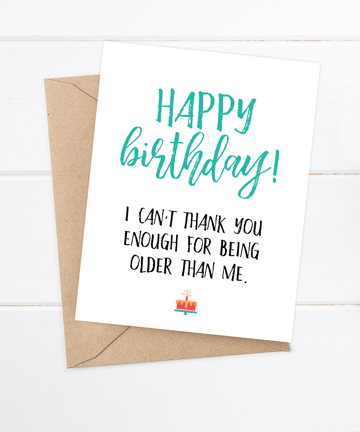 Funny Birthday Card Older Sister Card Brother Birthday