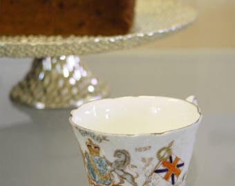 Antique Queen Victoria Diamond jubilee tea cup by W & Sons