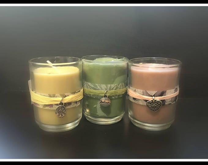 Scented Votive Candles - Soy Wax Candle - Home Decor - Holiday Gifts -