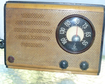 On Hold for Noelle Emerson Wood Tube Radio Model 503