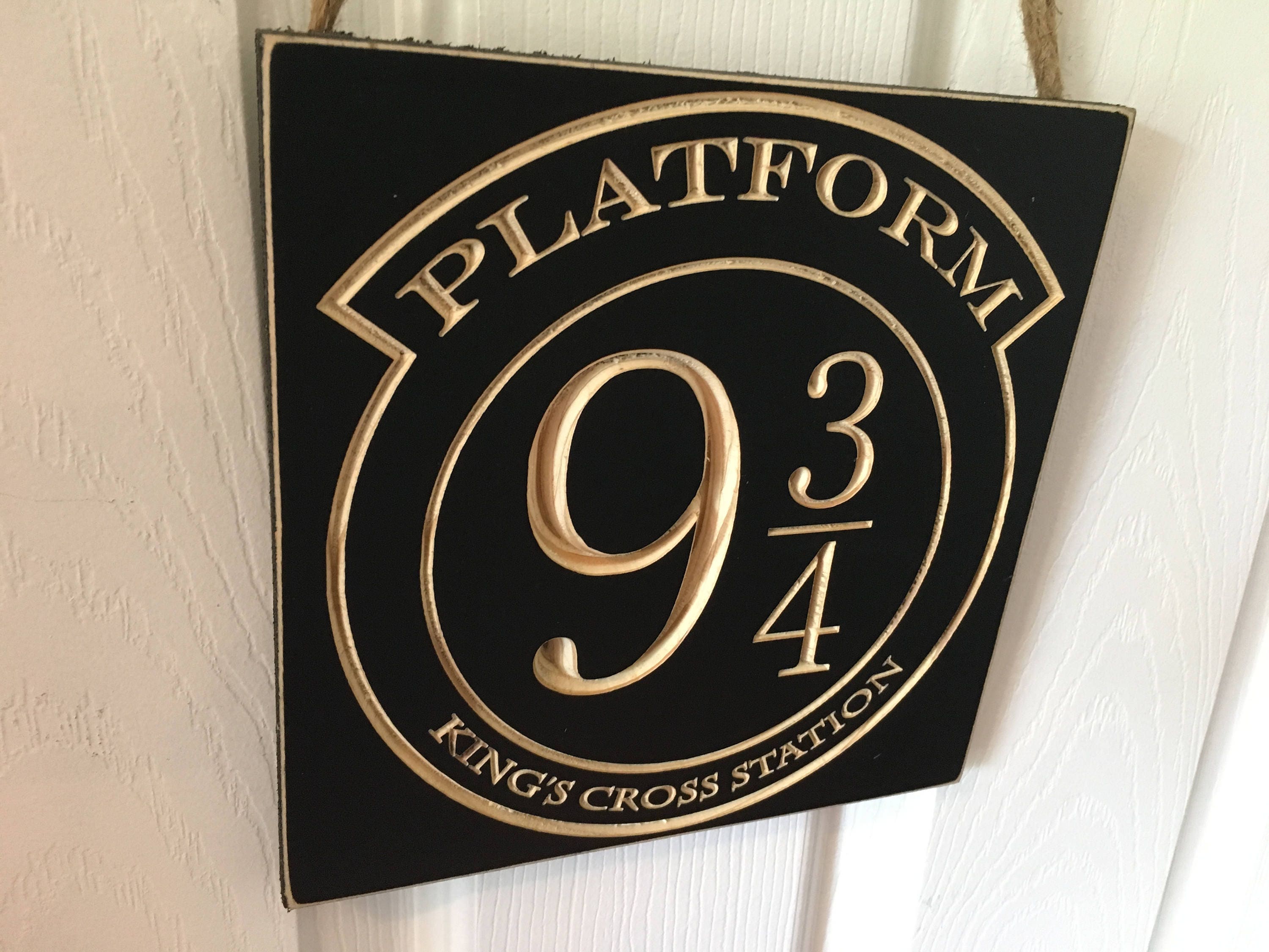 Engraved Door Hanger Sign CNC Carved Harry Potter Inspired