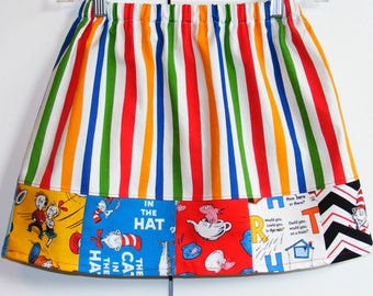 Seuss Characters skirt (2T, 3T, 4T, 5T, 6, 7, 8, 10)