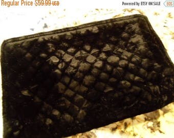 Now On Sale 1960's Plush Black Velvet Clutch Black Tie Formal Rockabilly Mad Men Mod Vintage Hollywood Regency Pin Up Style Handbag Purse