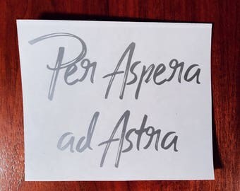 Per aspera ad astra | Etsy