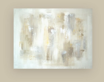 Art, Metallic Painting, Large Original Abstract, Acrylic Paintings on Canvas by Ora Birenbaum Titled: Inner Peace 5 40x52x1.5"