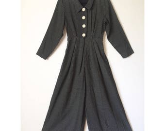90s cropped wide leg jumpsuit
