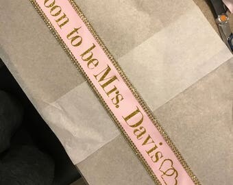 Halloween Miss America sash, custom Sash,Wedding Sash Prom King, Prom Queen, Miss America, Beauty Queen,Miss USA Any Color any wording