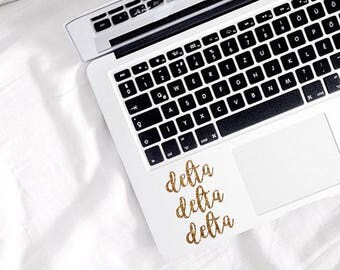 Delta Delta Delta Sticker - tri delt - Tri delt Decal - Sorority - Sorority Sticker - Decal - Laptop Sticker - Sorority - Greek Sticker -