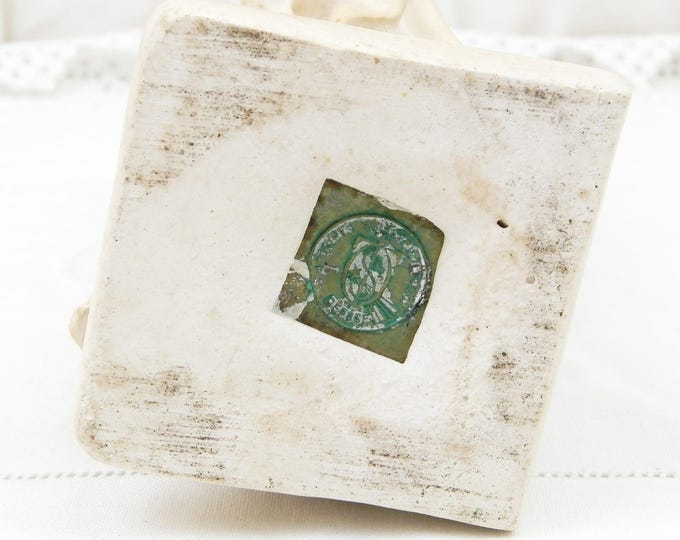 Antique French Religious Statue of Saint Teresa Chalkware Plaster of Paris, St Therese of Lisieux in Normandy Catholic Christian Sculpture