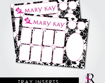 Skin Care Class Party Tray Inserts