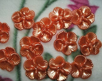 5 beads, flower, 2,7 x2, 7cm (248)