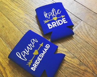 Personalized Can Cooler - Wedding Favors - Bachelorette Gifts - Bachelorette Party Favors - Bachelorette Can Cooler - Custom Can Cooler