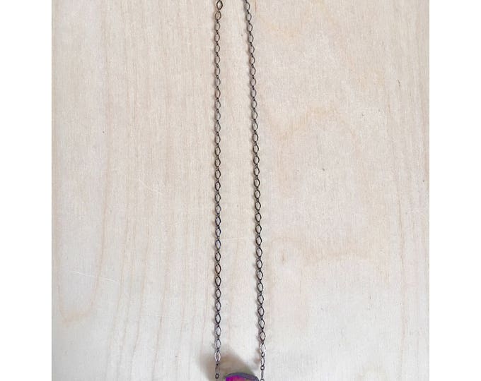 Rainbow Crystal aneckalce / Rainbow Crystal / Rainbow necklace / Titanium Quartz / Crystal Necklace