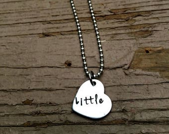 big little sorority, Little Sister, New Sibling, Two Set, Rush Gifts, Greek,Sister Jewelry, Hand Stamped Necklaces, Sorority Sisters, Reveal