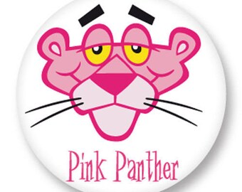 X 1 metal Pink Panther 25mm Cabochon