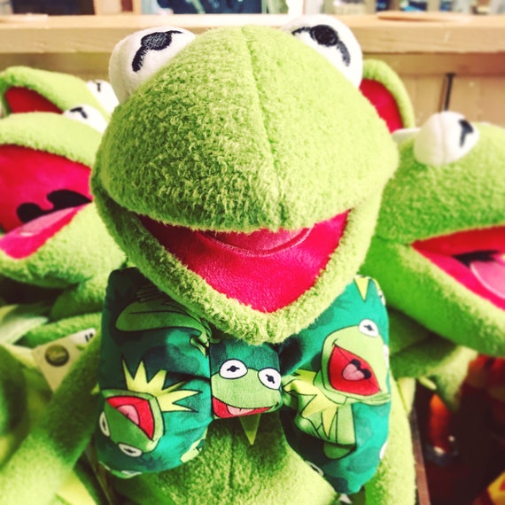 Handmade The Muppets Kermit Dog Collar Bow Tie Small and