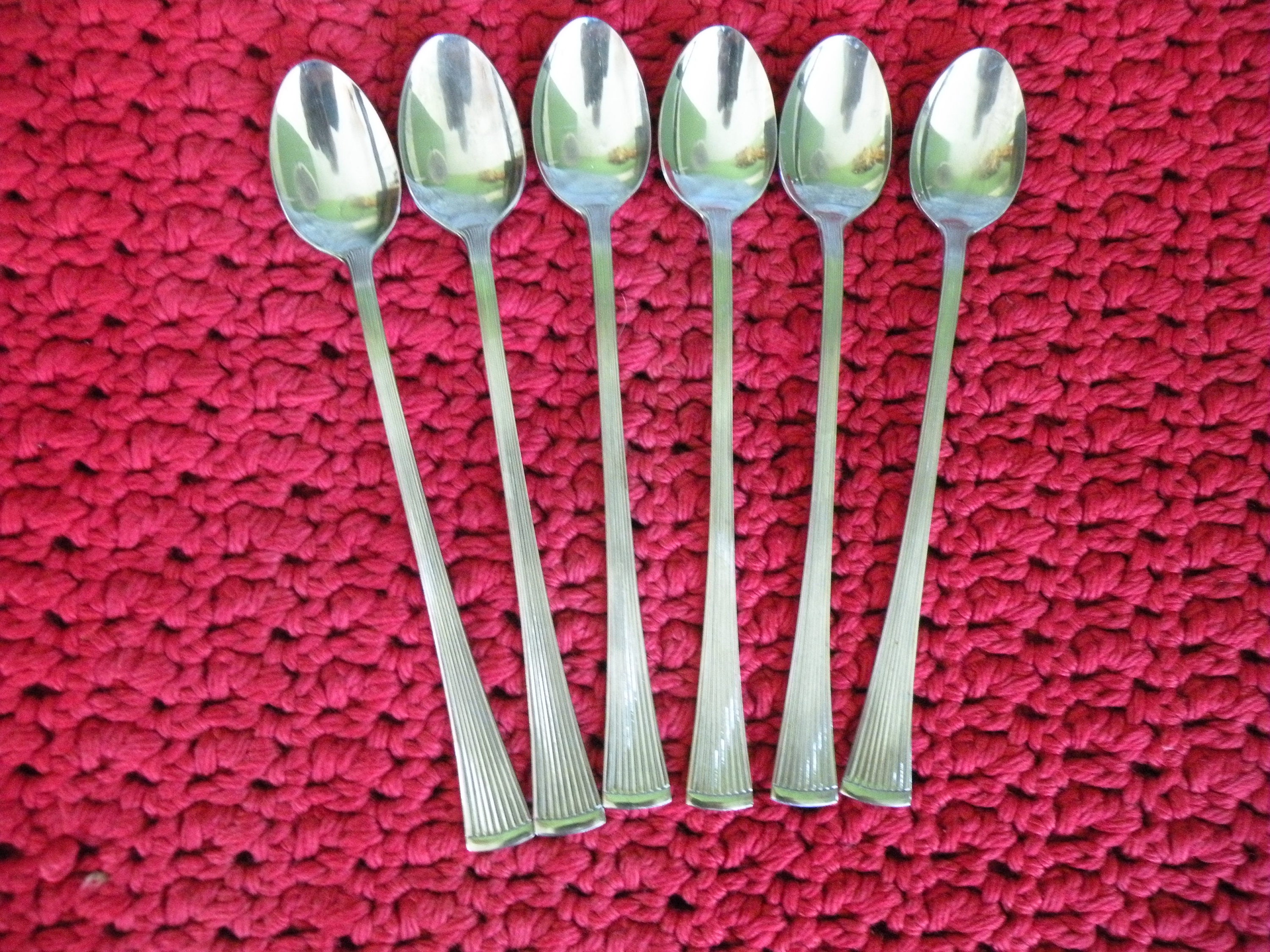 Ice Tea Spoons stainless steel flatware vintage kitchen