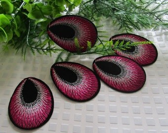 accessory customization iron patch peacock eye thermocollant iron patch .
