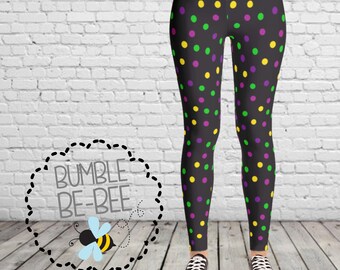 mardi gras leggings women