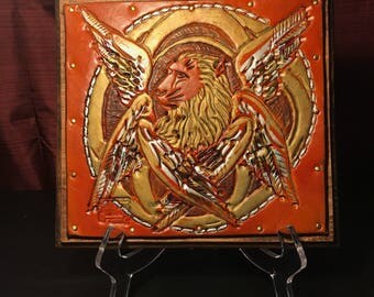 Winged Creature from Ezekial 8" x 8.5"