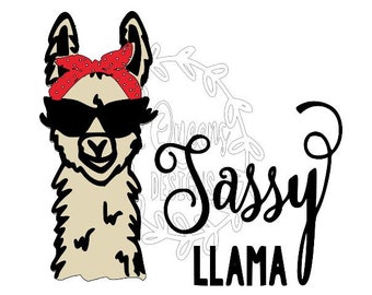 Download Mama llama svg | Etsy