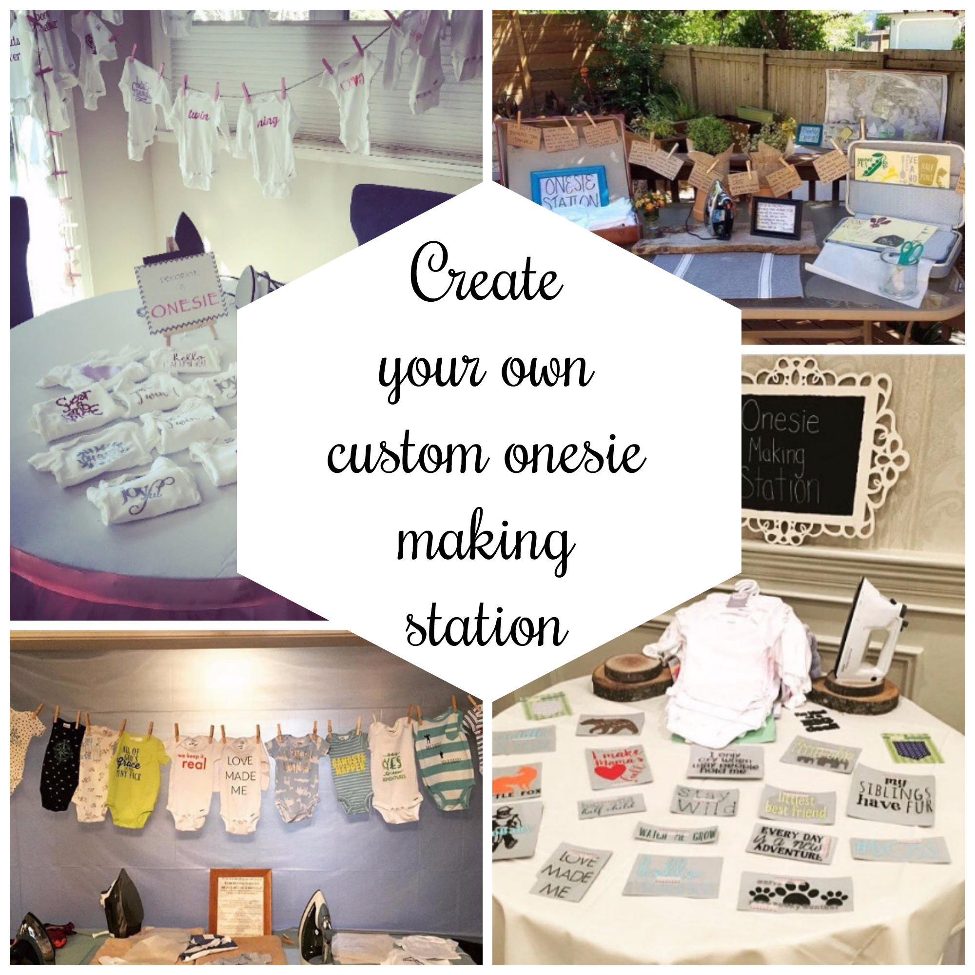 Onesie Making Station Onesie Decorating Kit DIY Onesie