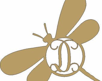 Custom UNFINISHED Wood Dragonfly Hanging