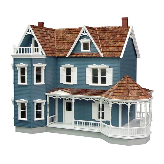 unpainted dollhouse