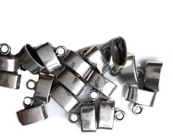 Pack of 41 attached to bracelets 8 mm x 5mm leather