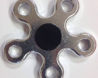 5 legged Metal Spinner Fidget, durable and beautiful aluminum, sensory toy, adhd aid, spins for over two minutes