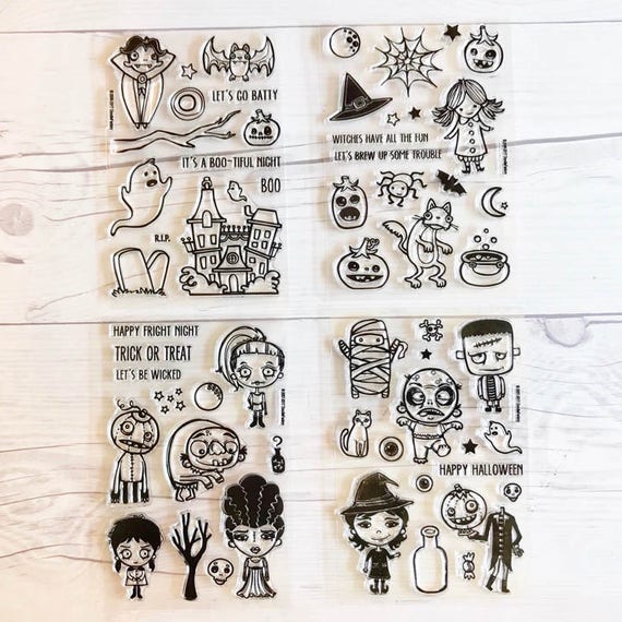 Halloween stamps halloween stamp sets zombie stamps vampire