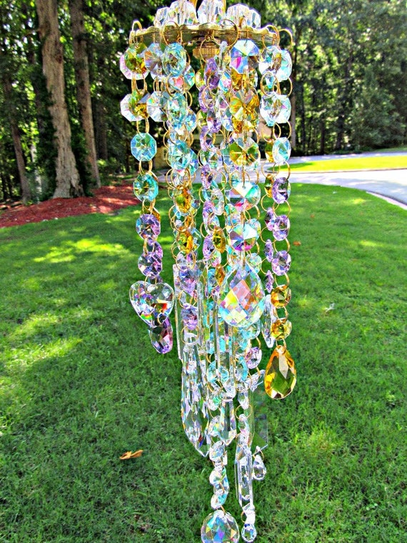 Crystal Wind Chime Crystal Sun Catcher Garden Décor House