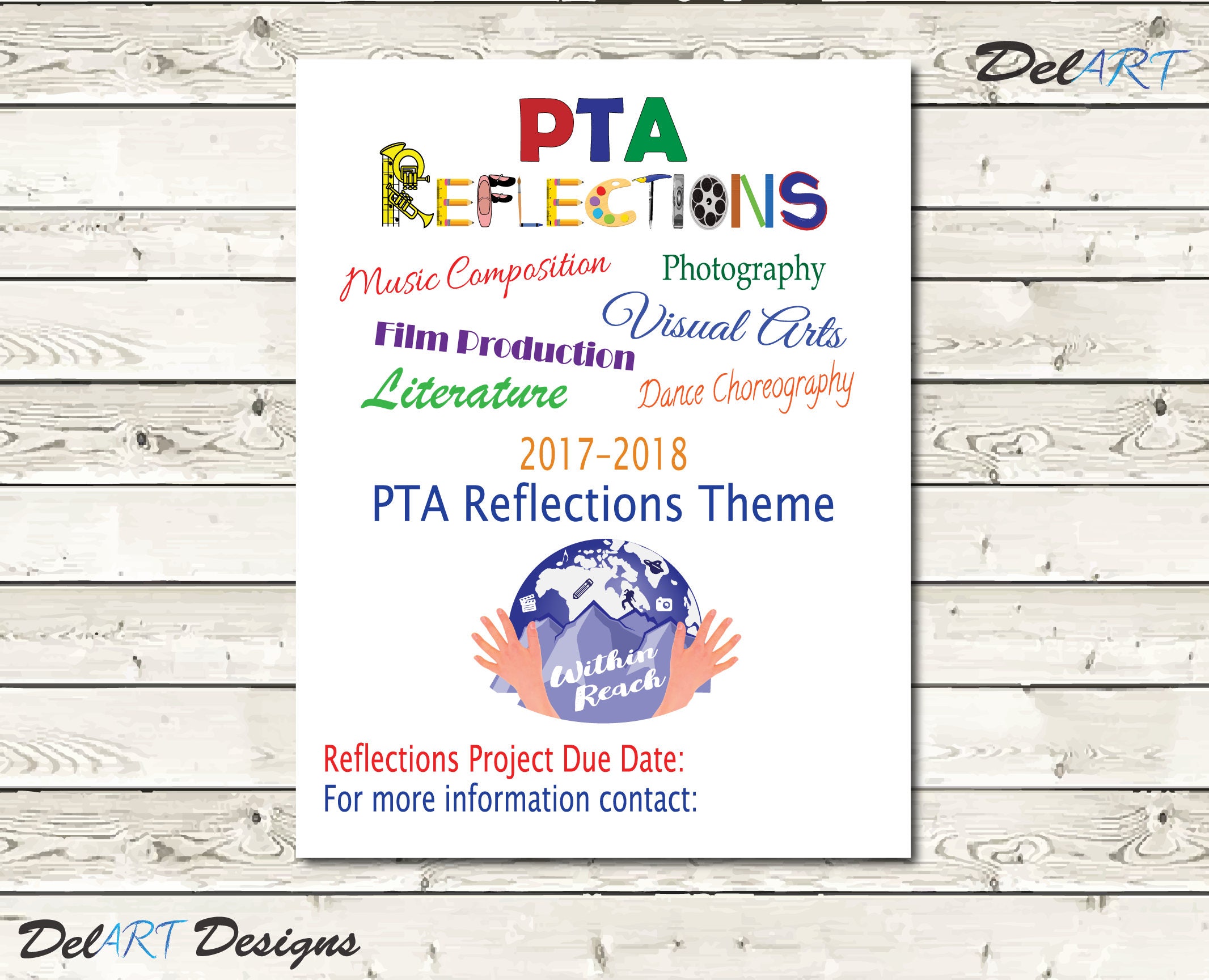 Pta Reflections Poster Sign Flyer Reflections Categories