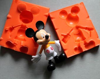 Klassic Mickey-Mini Lot de 2 moules à gâteau en forme de biscuit