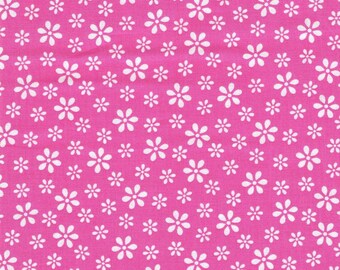 Pink Floral Fabric, Windham Fabrics, Fabric by the Yard, Quilt Fabric, Bright Pink Fabric