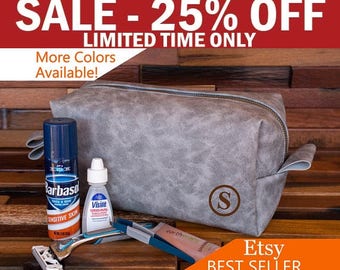 Groomsman Gift Toiletry Bag, Men's Dopp Kit, Best Man Gift, Travel Bag, Shaving Bag, Monogram, Men Gift Ideas, Hanging, Personalized Men Bag
