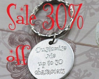 Sale 30% off Customised keychain, personalised keyring, personalised keychain, personalized gift, name keychain, round keychain, Great Gift