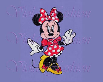 Minnie Mouse embroidery design pes hus jef vp3 xxx vip exp dst
