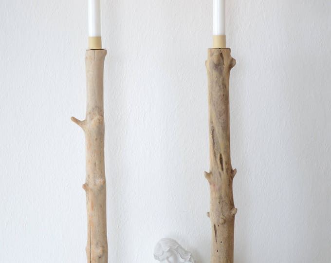 driftwood candle holder