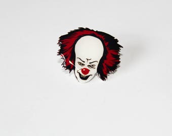 Pennywise PIN - Horror icon, Halloween, horror movies, pin collector , comic con, horror con, horror mask, IT, Stephen King, clown scary