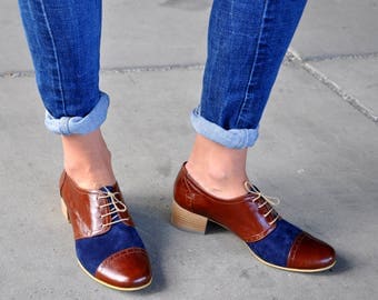 Women's Custom Oxfords & Boots by JuliaBoShoes on Etsy