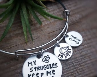 Sobriety Bracelet - Sobriety Anniversary - Inspirational Jewelry - Sobriety Symbol Jewelry - Sobriety Gift - Motivational Gift