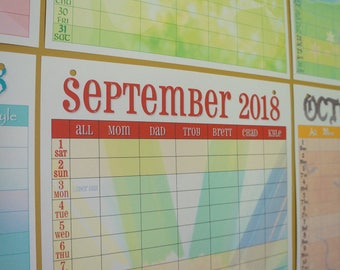 Large wall calendar | Etsy